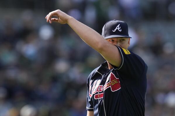 Braves pitcher Michael Soroka goes 6 innings loses to A s in long